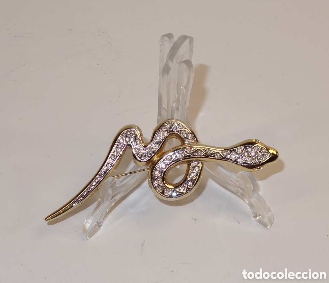 Joyeria: Broche dorado Serpiente con circonitas - Foto 11