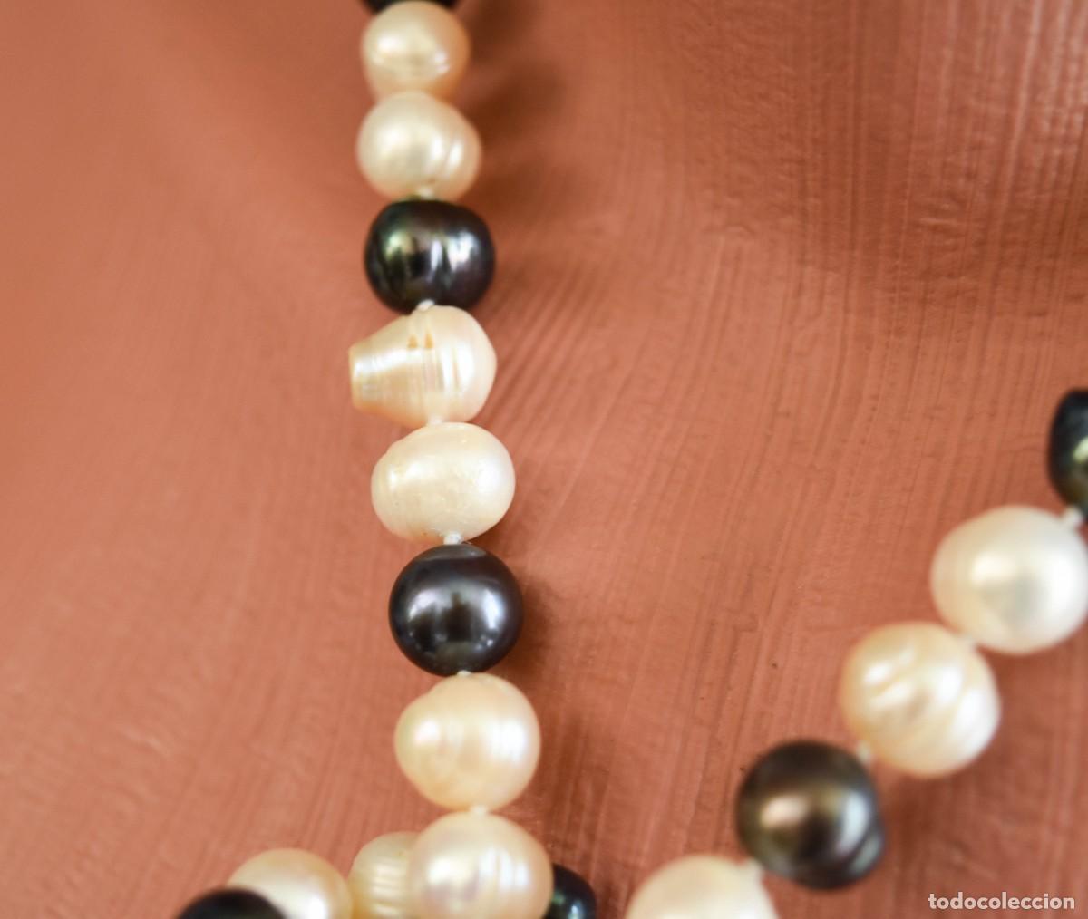 Joyeria: Collar de perlas grises y blancas - Foto 7