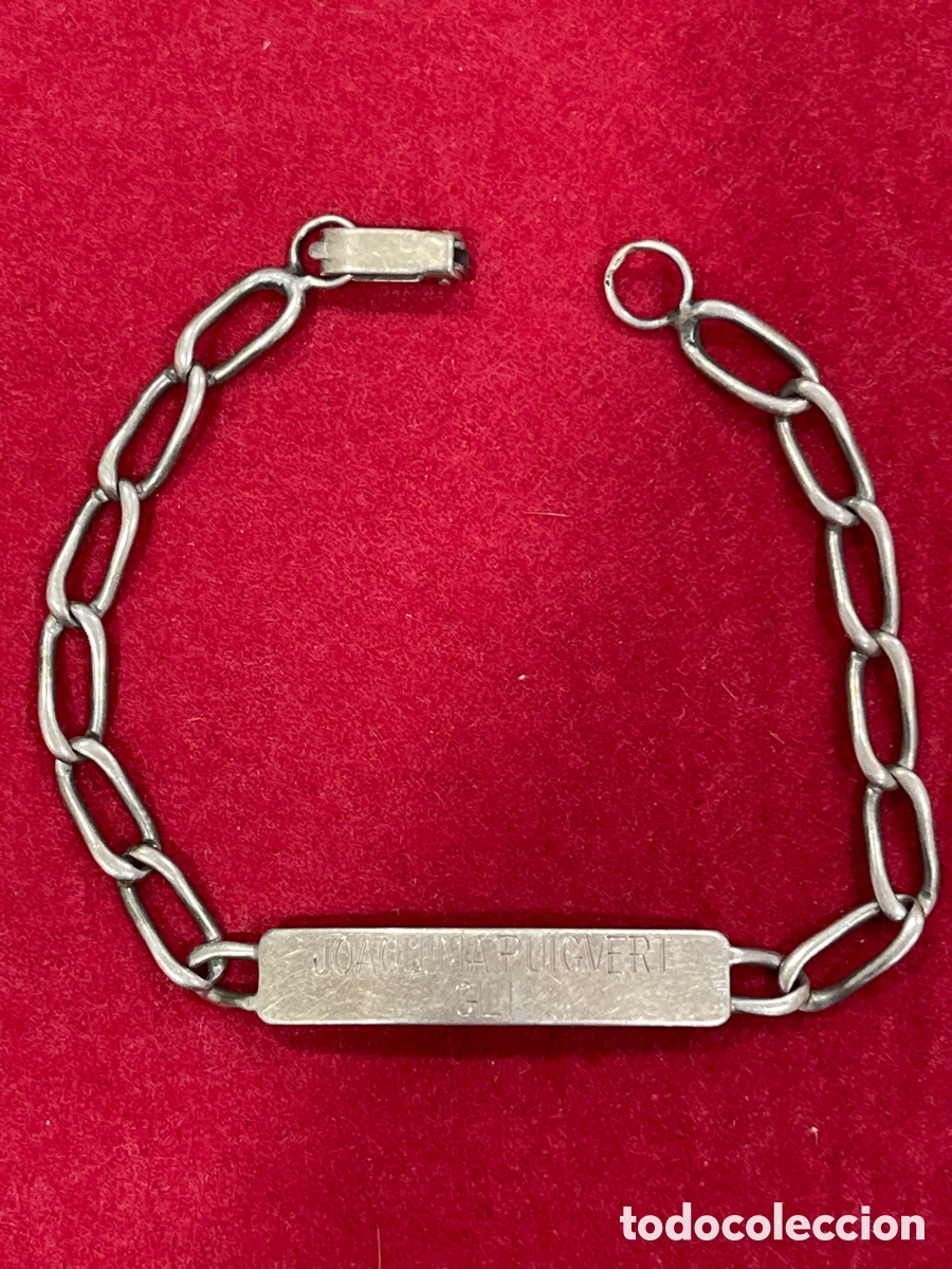 Joyeria: Pulsera tipo &ldquo;no me olvides&rdquo; en plata de ley. - Foto 1