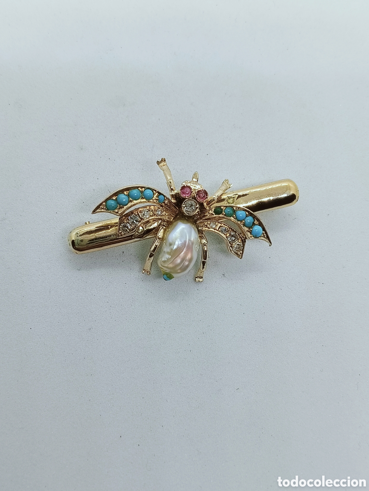 Joyeria: Alfiler mosca en oro 18 kts. 6.85grms. - Foto 1