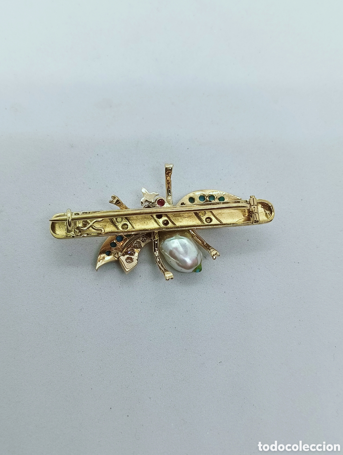 Joyeria: Alfiler mosca en oro 18 kts. 6.85grms. - Foto 2