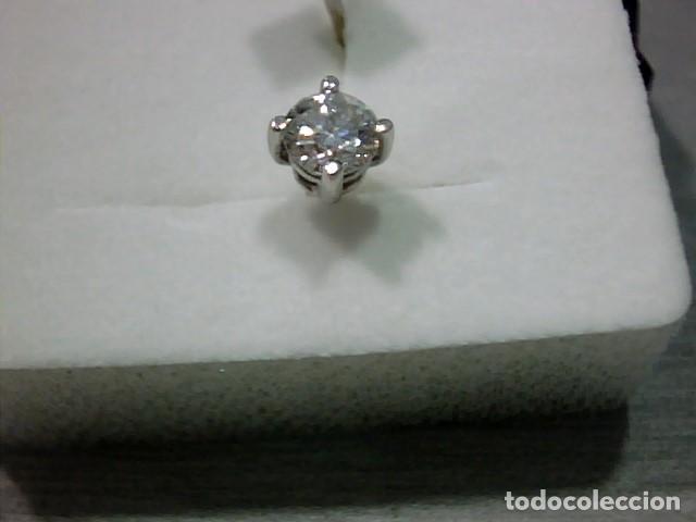 Joyeria: pendientes el oro blanco 18 kts con diamantes - Foto 3