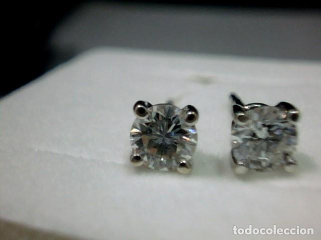 Joyeria: pendientes el oro blanco 18 kts con diamantes - Foto 7