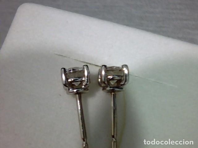 Joyeria: pendientes el oro blanco 18 kts con diamantes - Foto 8