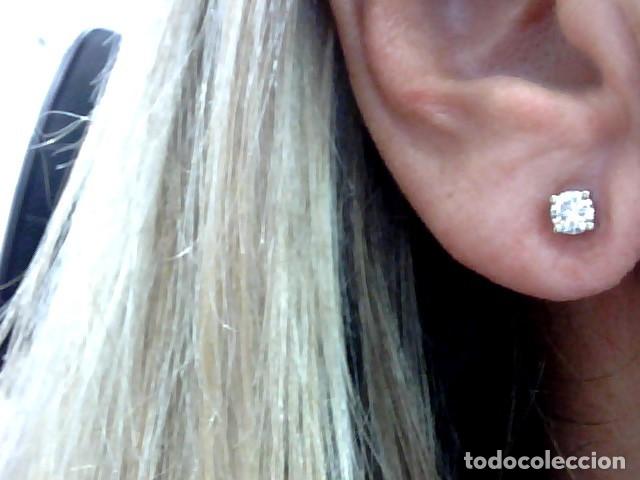Joyeria: pendientes el oro blanco 18 kts con diamantes - Foto 9