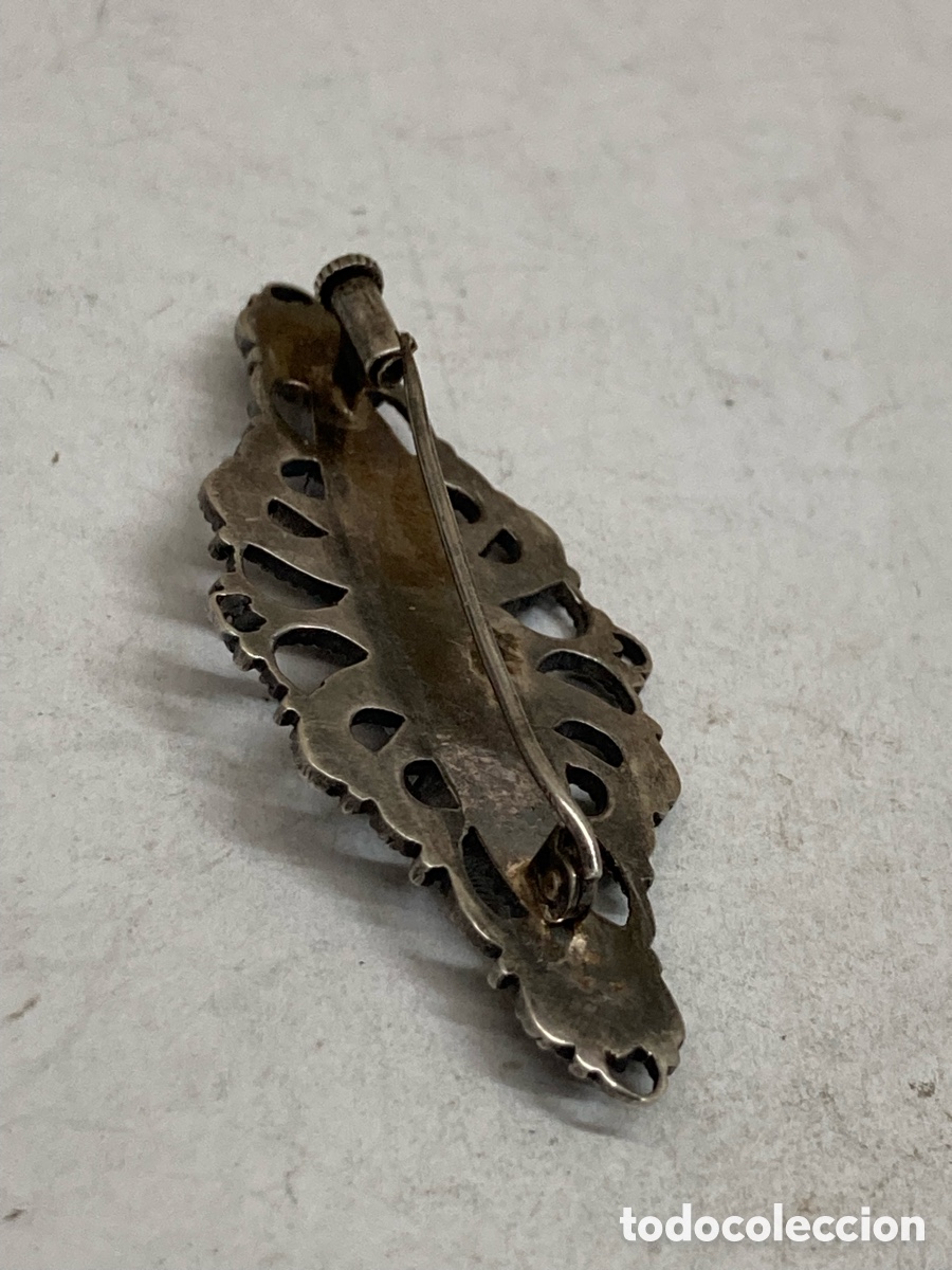 Joyeria: Broche de plata y &oacute;nix B83 - Foto 2