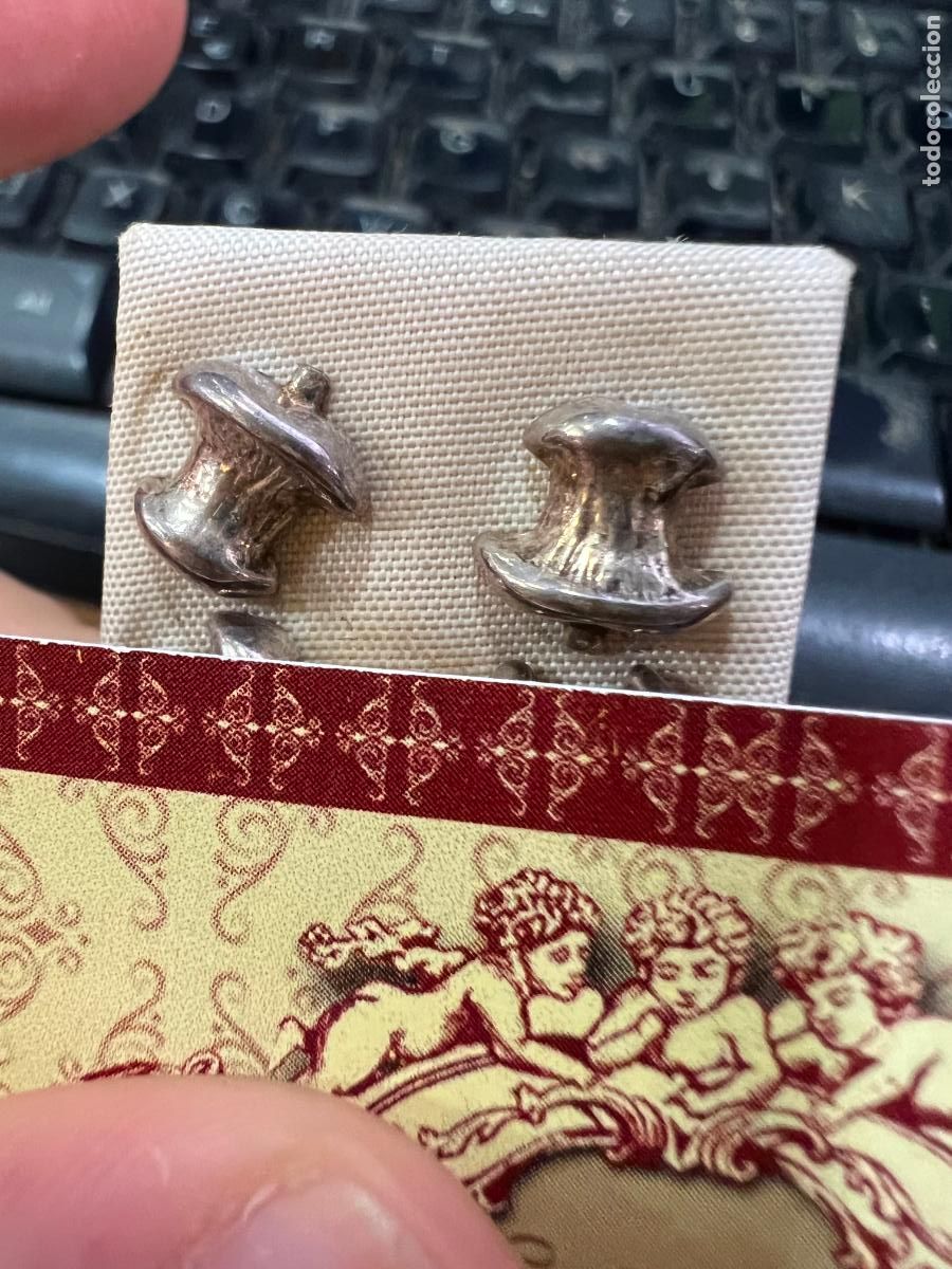 Joyeria: PAREJA DE PENDIENTES DE PLATA - MEDIDA 1 CM - Foto 1