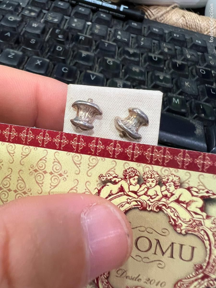 Joyeria: PAREJA DE PENDIENTES DE PLATA - MEDIDA 1 CM - Foto 1