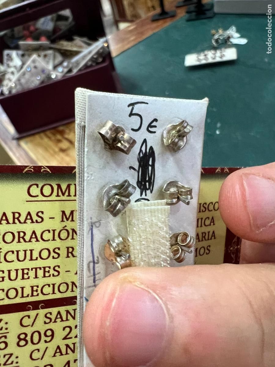 Joyeria: PAREJA DE PENDIENTES DE PLATA - MEDIDA 5 MM - Foto 2