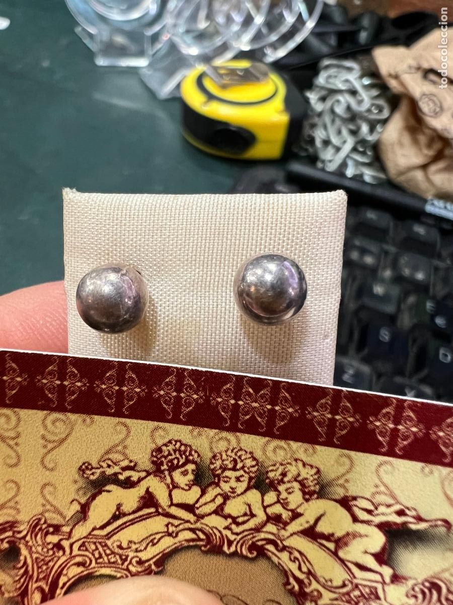 Joyeria: PAREJA DE PENDIENTES DE PLATA - MEDIDA 5 MM - Foto 1