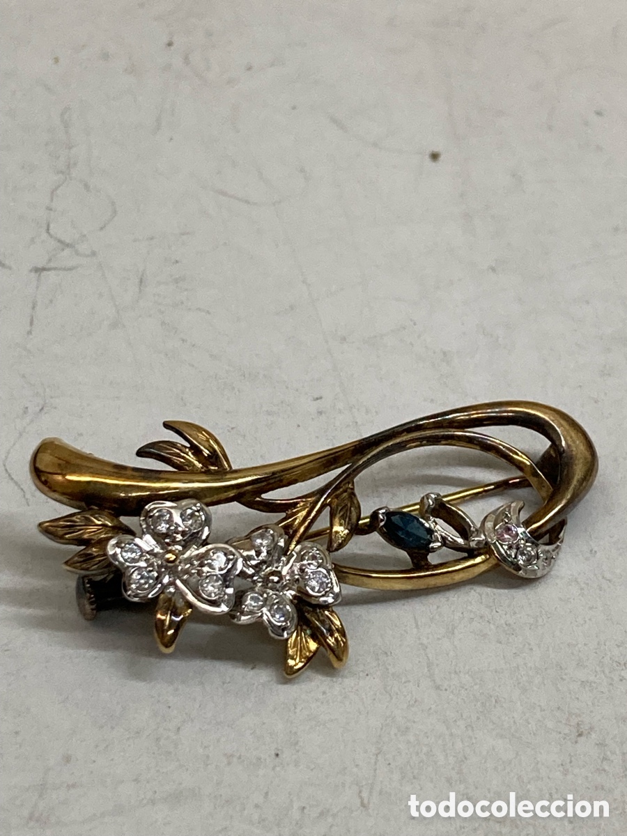 Joyeria: Broche de plata dorado B83 - Foto 1