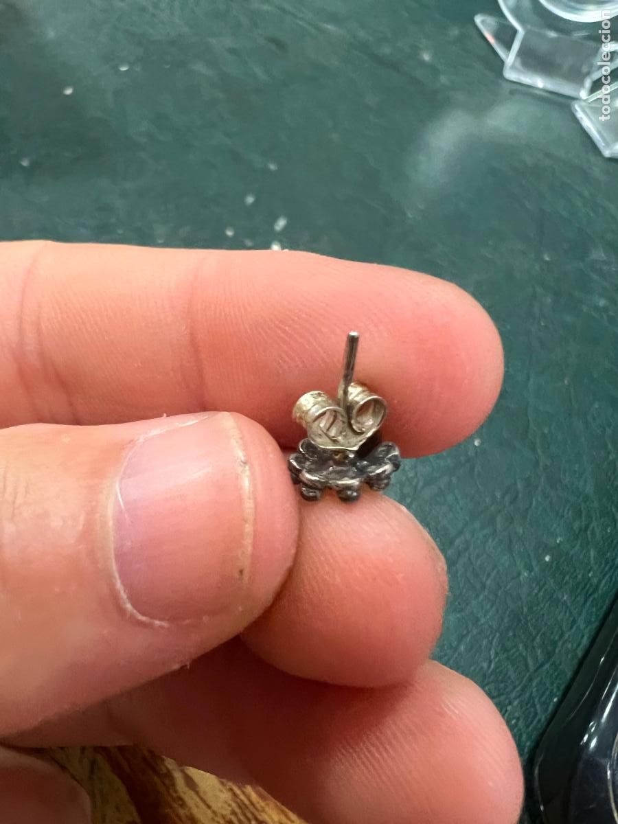 Joyeria: PAREJA DE PENDIENTES DE PLATA - MEDIDA 1 CM - Foto 2