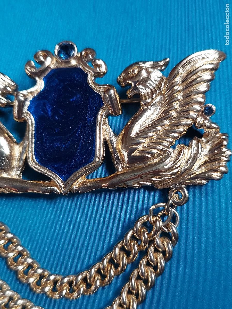 Joyeria: Broche Trifari Double Drag&oacute;n Griffin - Foto 4