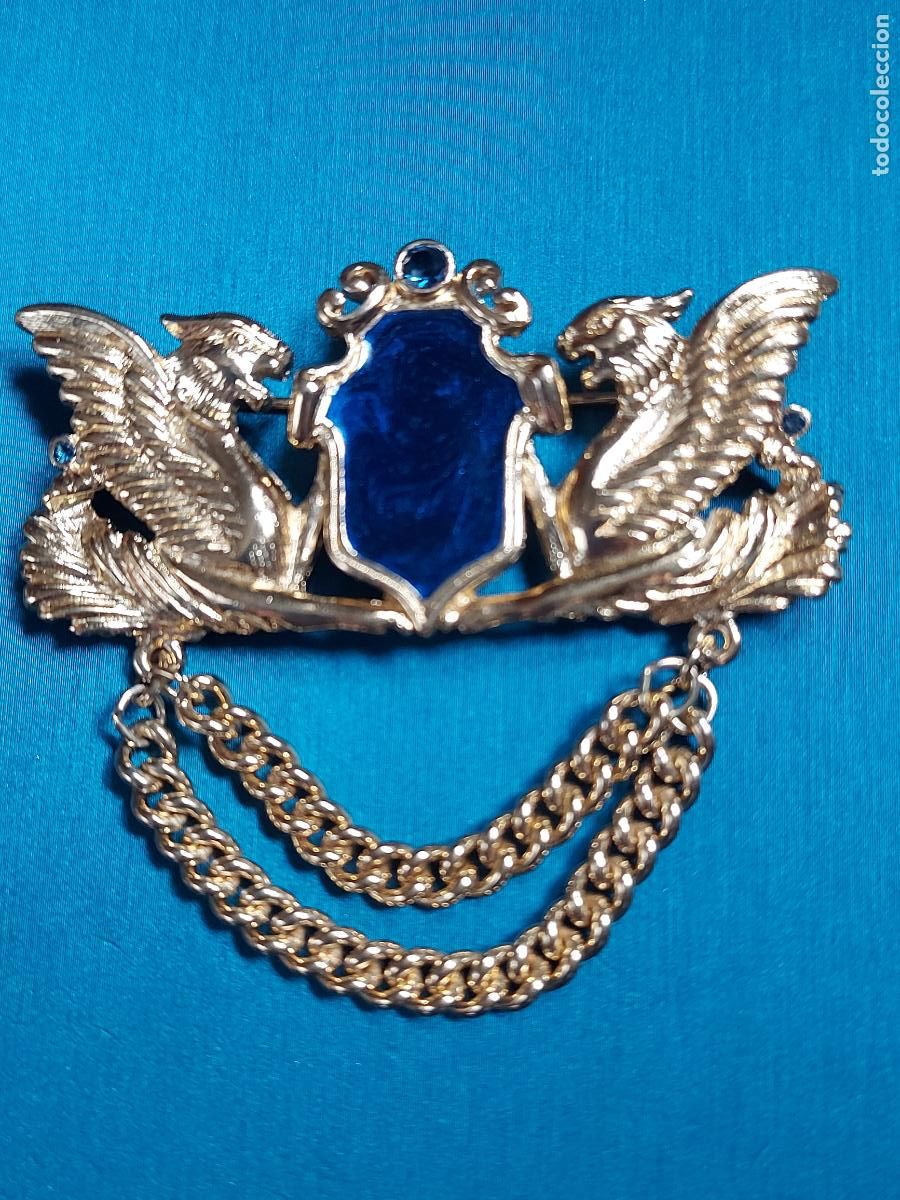 Joyeria: Broche Trifari Double Drag&oacute;n Griffin - Foto 5
