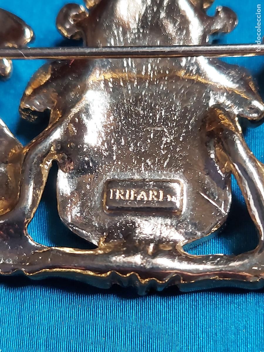 Joyeria: Broche Trifari Double Drag&oacute;n Griffin - Foto 12