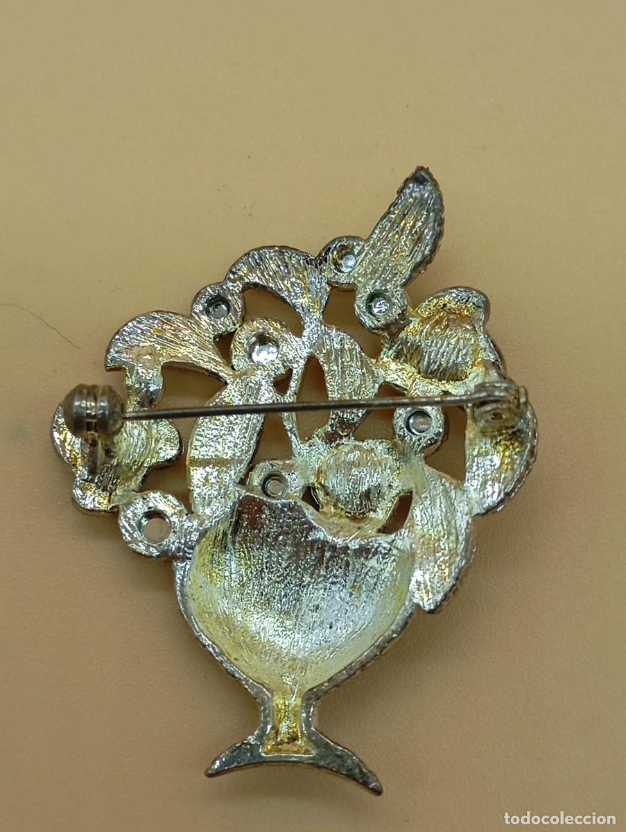 Joyeria: ANTIGUO BROCHE DE METAL VINTAGE - Foto 2
