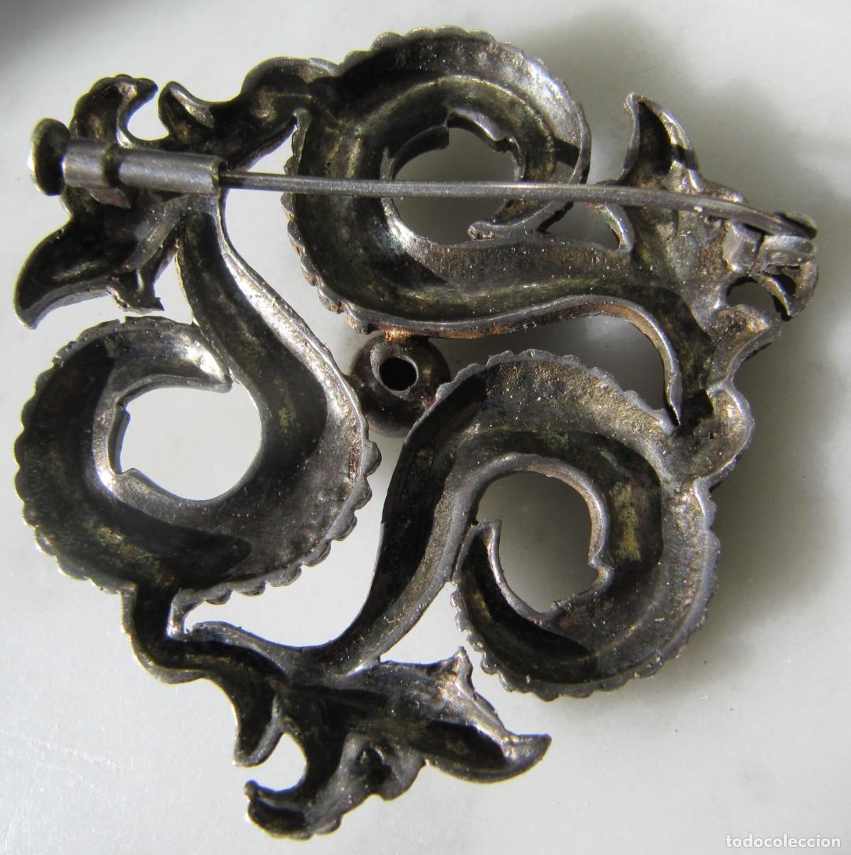 Joyeria: Gran Broche de plata y esmalte - Foto 2