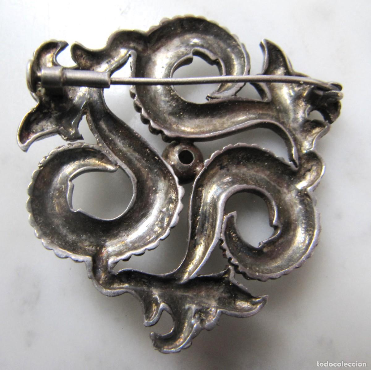 Joyeria: Gran Broche de plata y esmalte - Foto 4