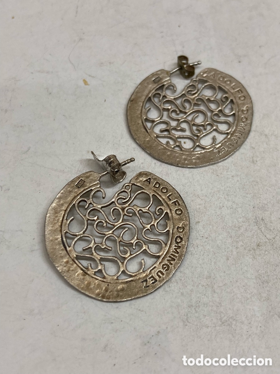 Joyeria: PENDIENTES de plata MARCA Adolfo Dom&iacute;nguez P185 - Foto 1