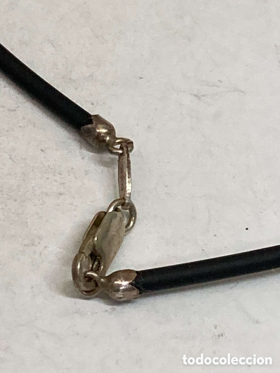 Joyeria: GARGANTILLA DE CAUCHO Y CIERRE DE PLATA/ CA35 - Foto 2