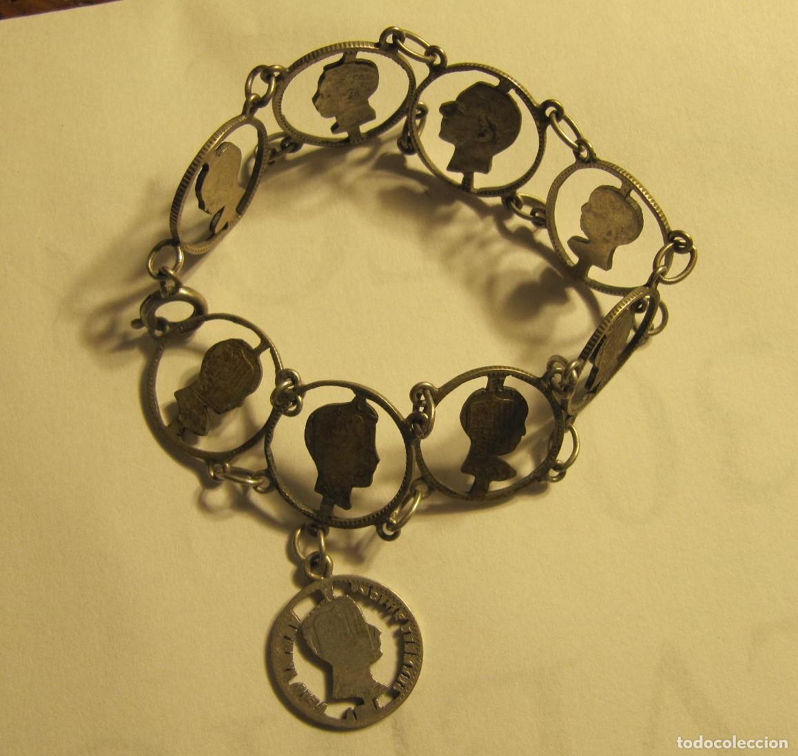 Joyeria: PULSERA REALIZADA CON MONEDAS DE ALFONSO XIII - Foto 1