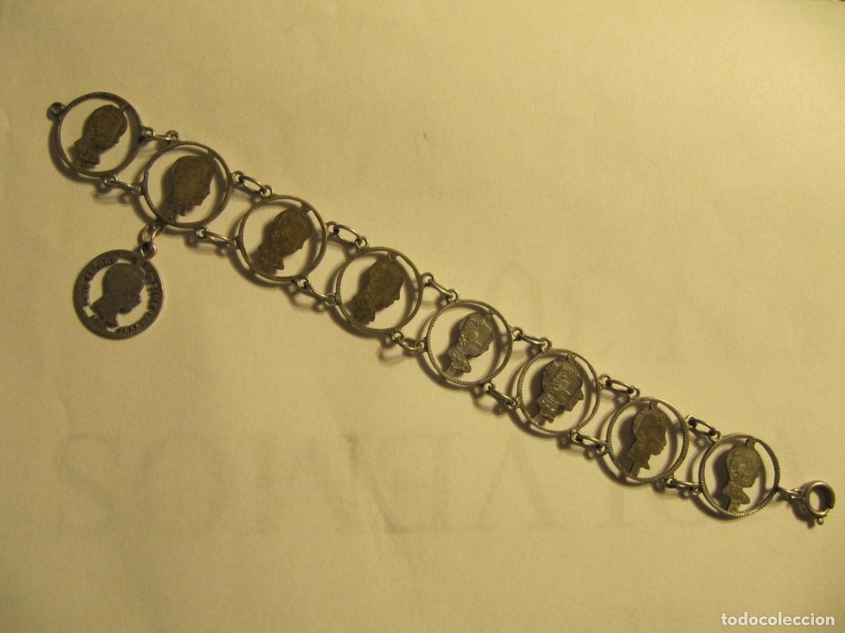 Joyeria: PULSERA REALIZADA CON MONEDAS DE ALFONSO XIII - Foto 2