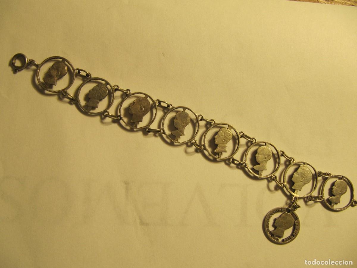 Joyeria: PULSERA REALIZADA CON MONEDAS DE ALFONSO XIII - Foto 3