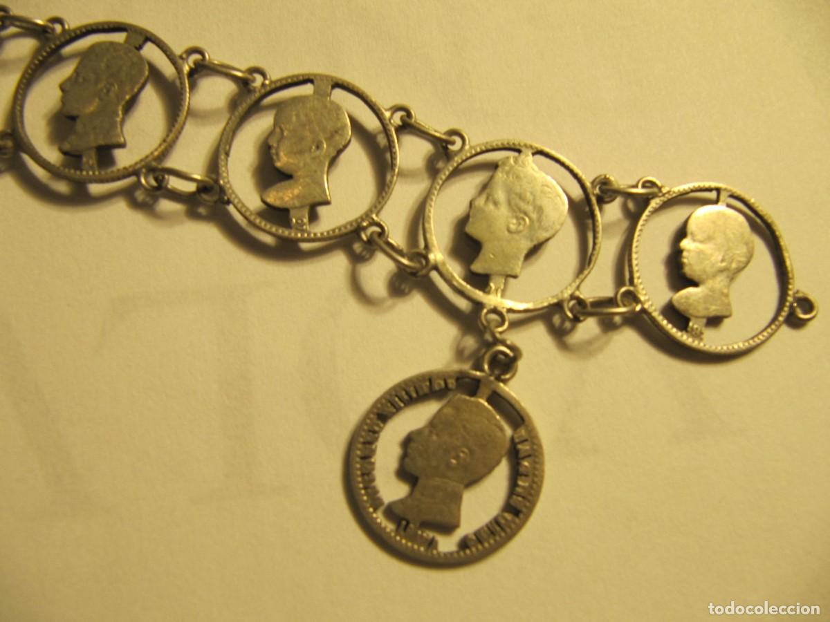 Joyeria: PULSERA REALIZADA CON MONEDAS DE ALFONSO XIII - Foto 4