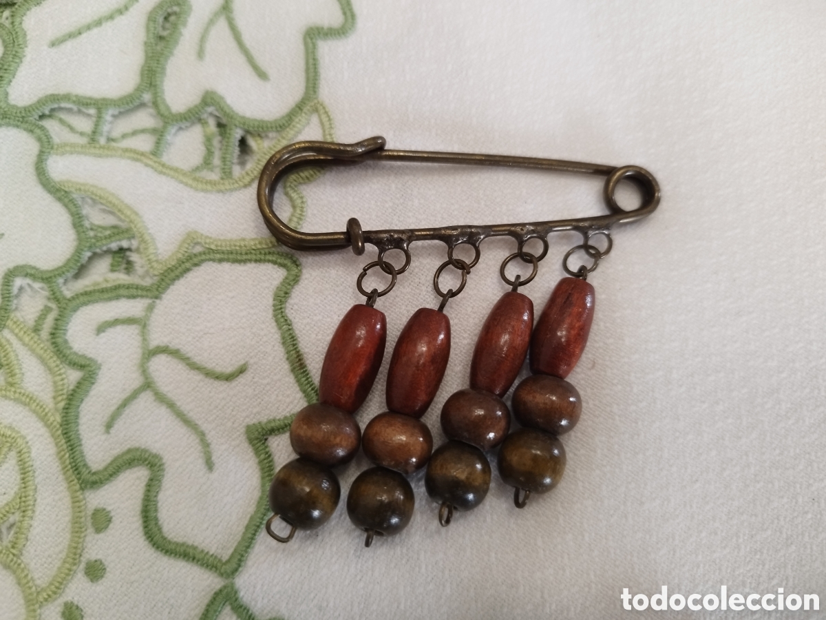 Joyeria: Broche vintage madera - Foto 1