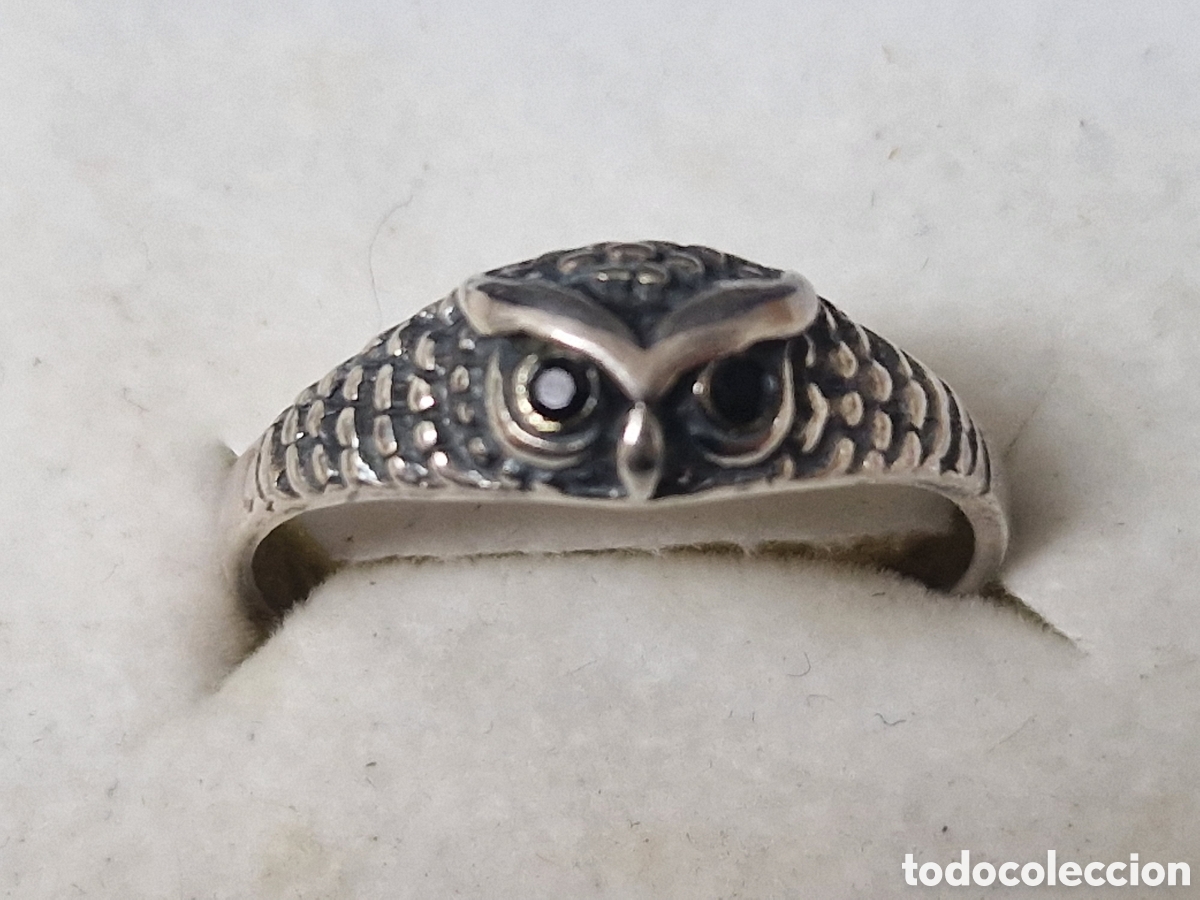 Joyeria: PRECIOSO ANILLO BUHO PLATA DE LEY - Foto 3