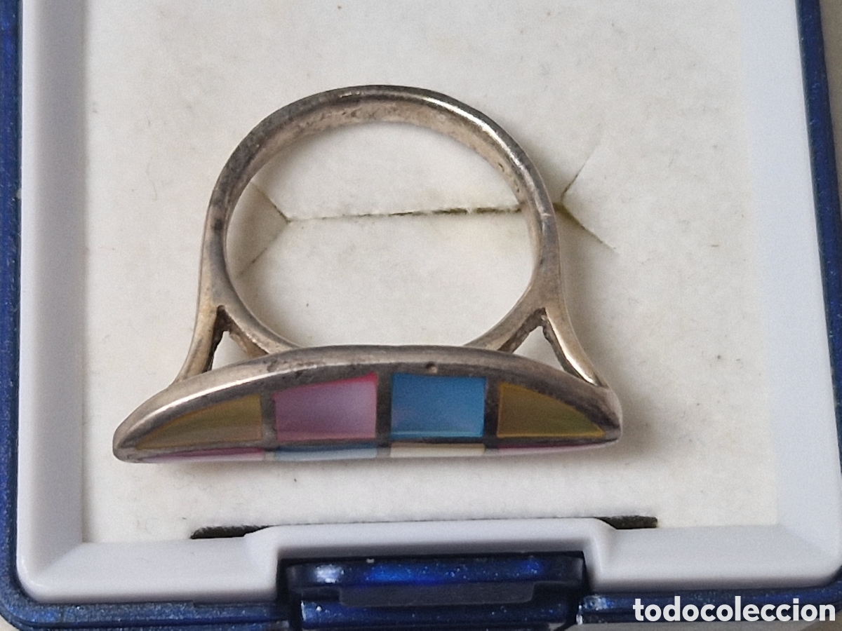 Joyeria: BONITO ANILLO PLATA Y NACAR NUEVO - Foto 3