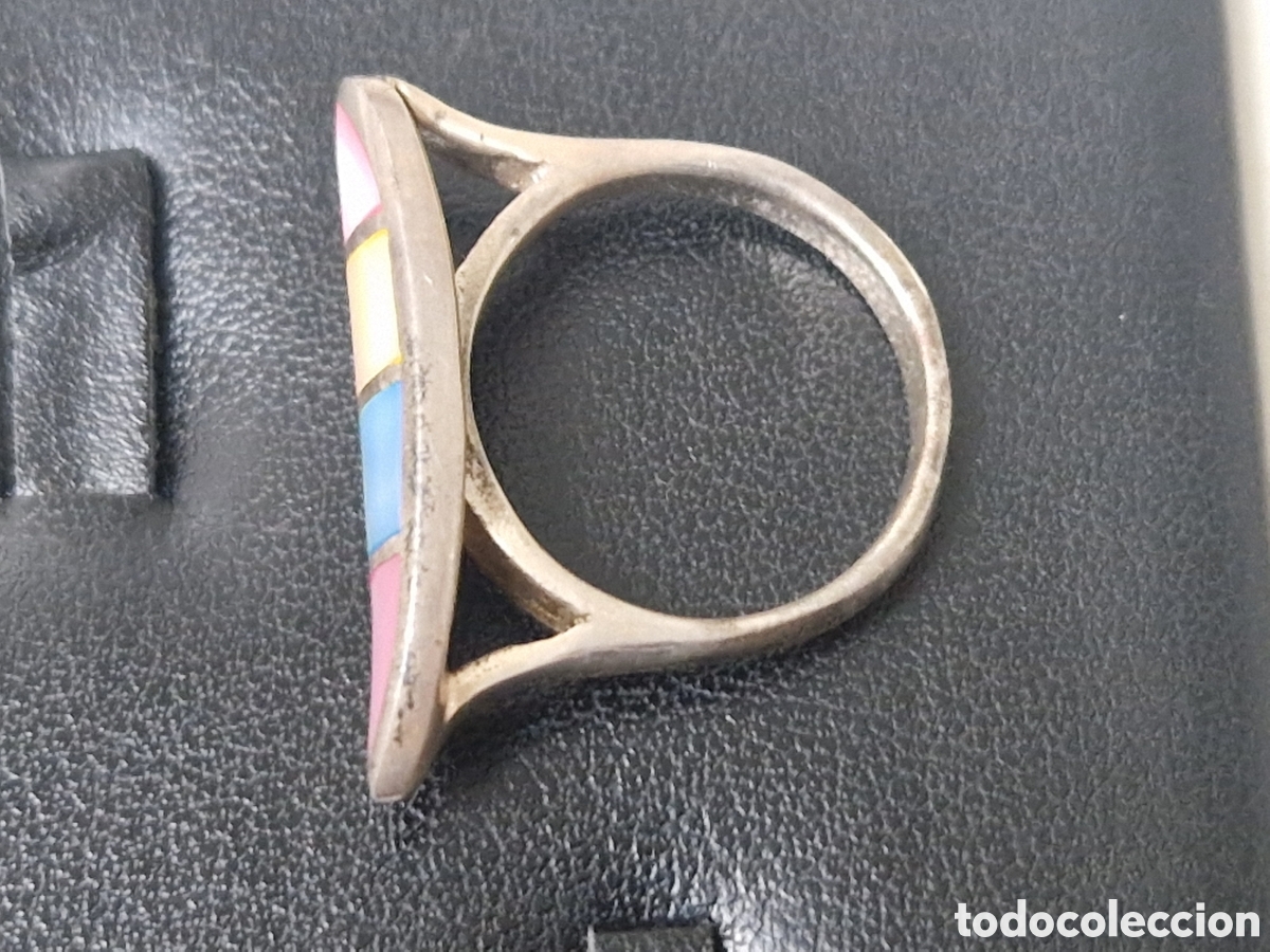 Joyeria: BONITO ANILLO PLATA Y NACAR NUEVO - Foto 5