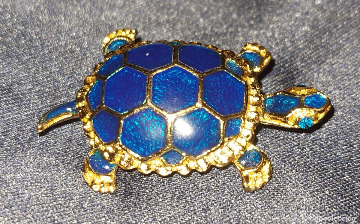Joyeria: BROCHE ESMALTE Y PLATA DORADA - TORTUGA - 3,6 CMS. - REF. 509 - Foto 1
