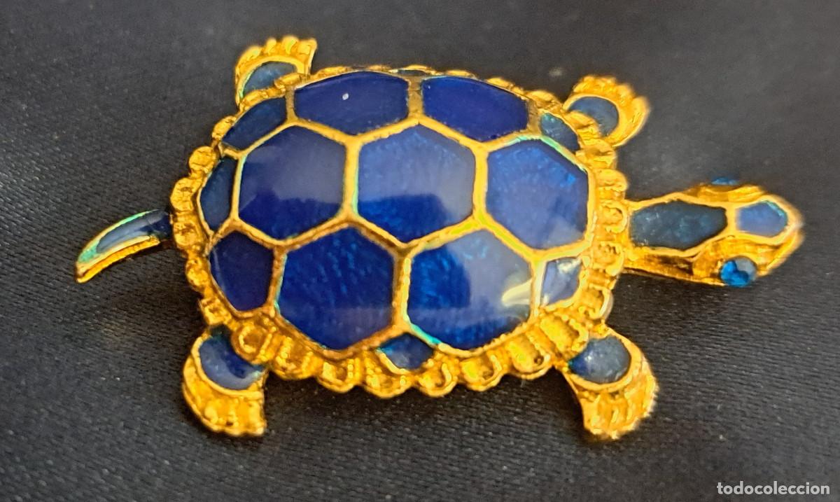 Joyeria: BROCHE ESMALTE Y PLATA DORADA - TORTUGA - 3,6 CMS. - REF. 509 - Foto 2