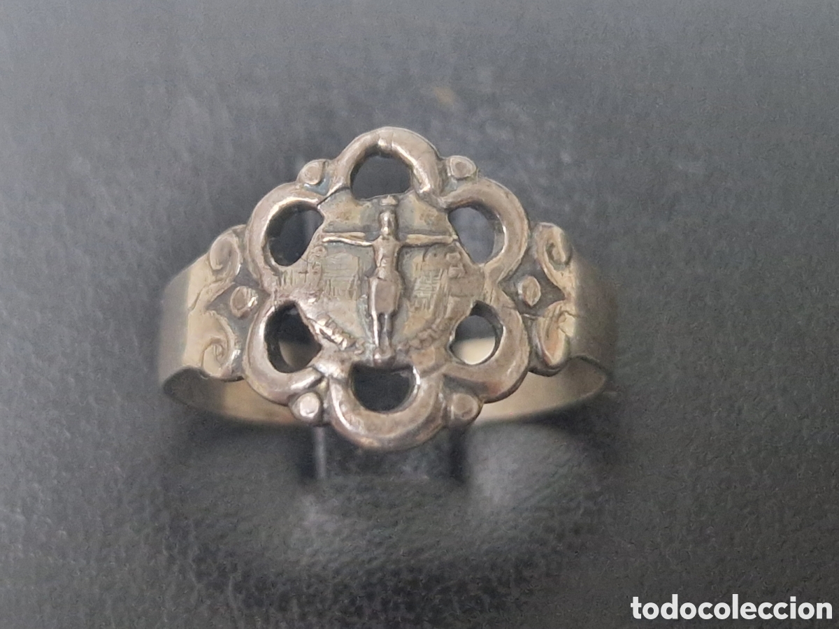 Joyeria: ANILLO DE PLATA DE LEY CRISTO EN LA CRUZ - Foto 2