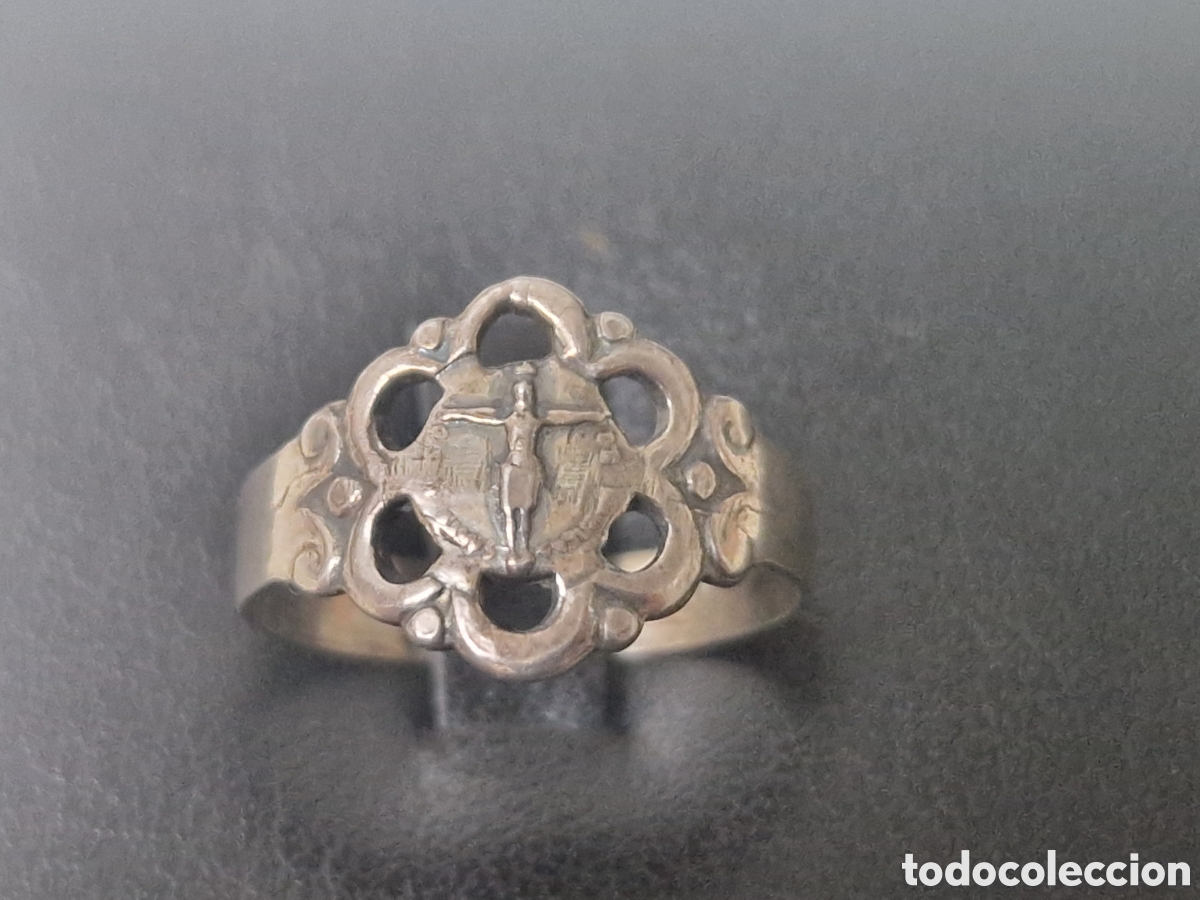 Joyeria: ANILLO DE PLATA DE LEY CRISTO EN LA CRUZ - Foto 3