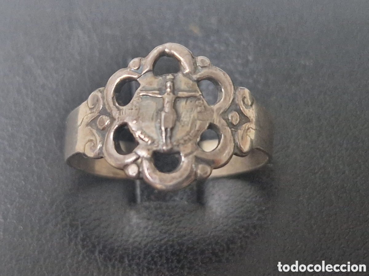Joyeria: ANILLO DE PLATA DE LEY CRISTO EN LA CRUZ - Foto 1