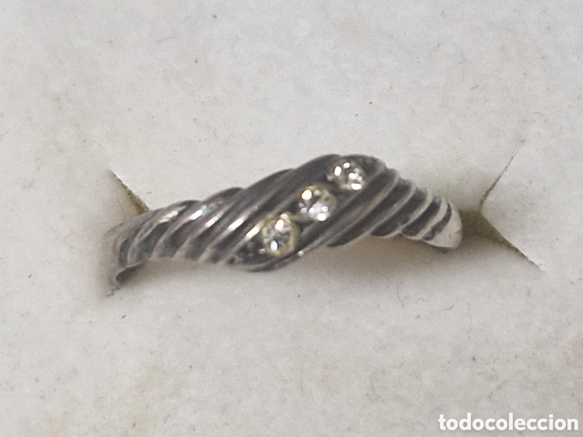 Joyeria: ANILLO DE PLATA DE LEY Y CIRCONITAS - Foto 8
