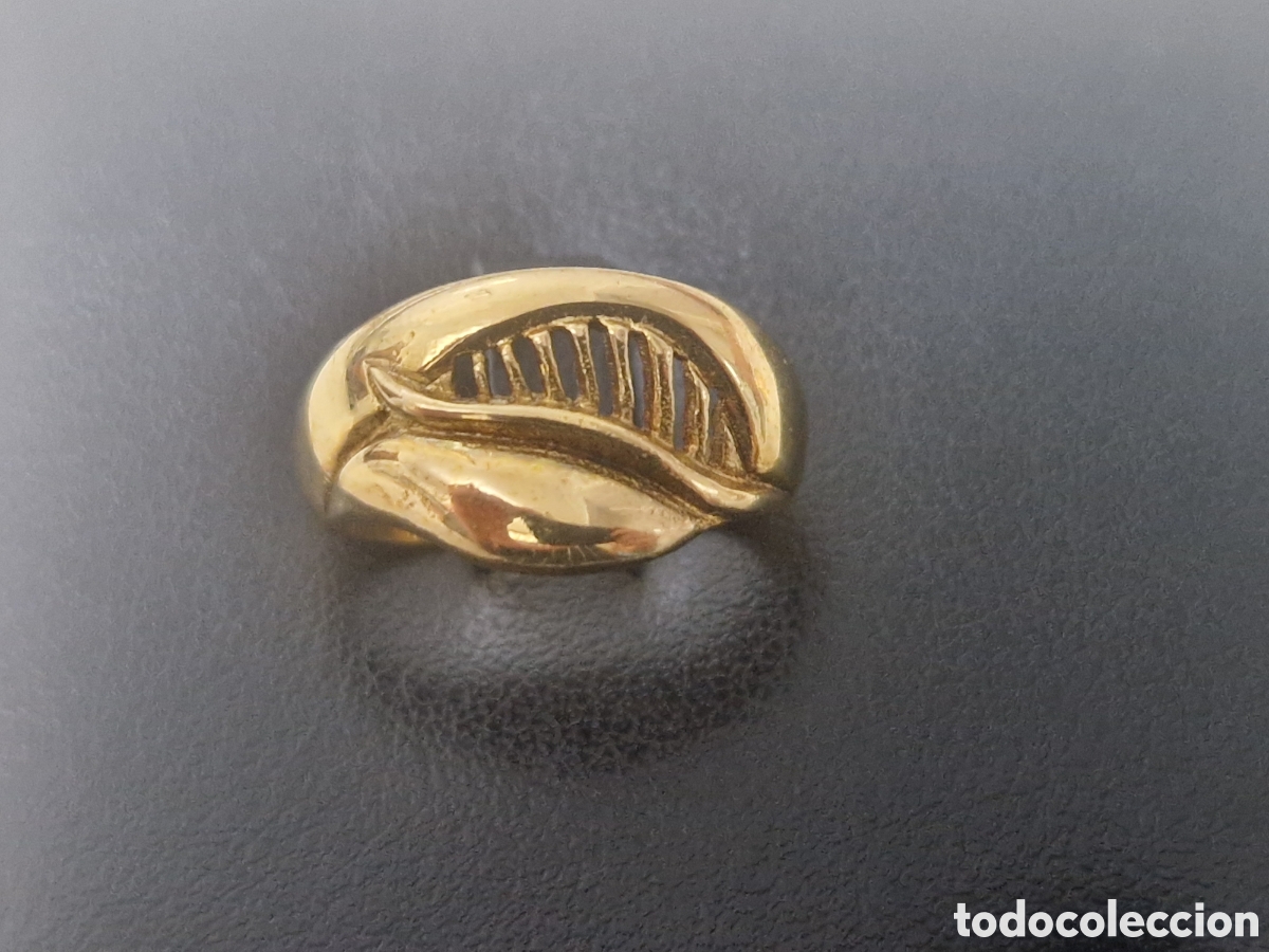 Joyeria: BONITO ANILLO PLATA DORADA CONTRASTRES - Foto 2