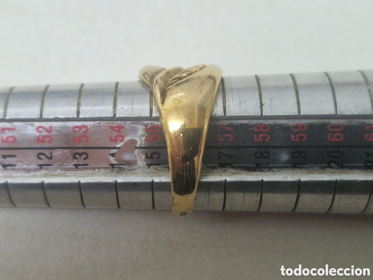 Joyeria: BONITO ANILLO PLATA DORADA CONTRASTRES - Foto 4