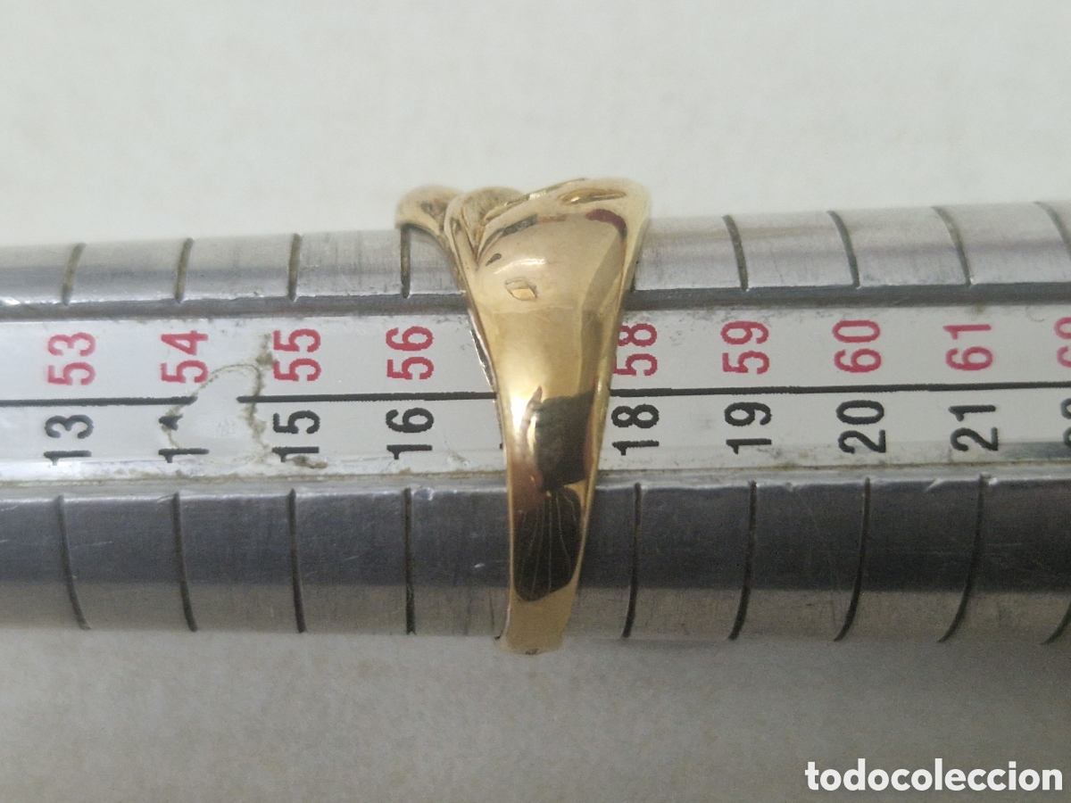 Joyeria: BONITO ANILLO PLATA DORADA CONTRASTRES - Foto 5