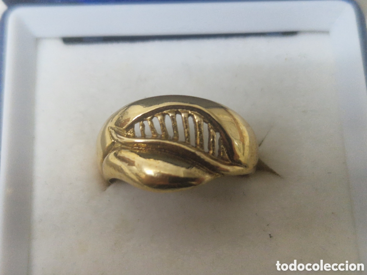 Joyeria: BONITO ANILLO PLATA DORADA CONTRASTRES - Foto 6