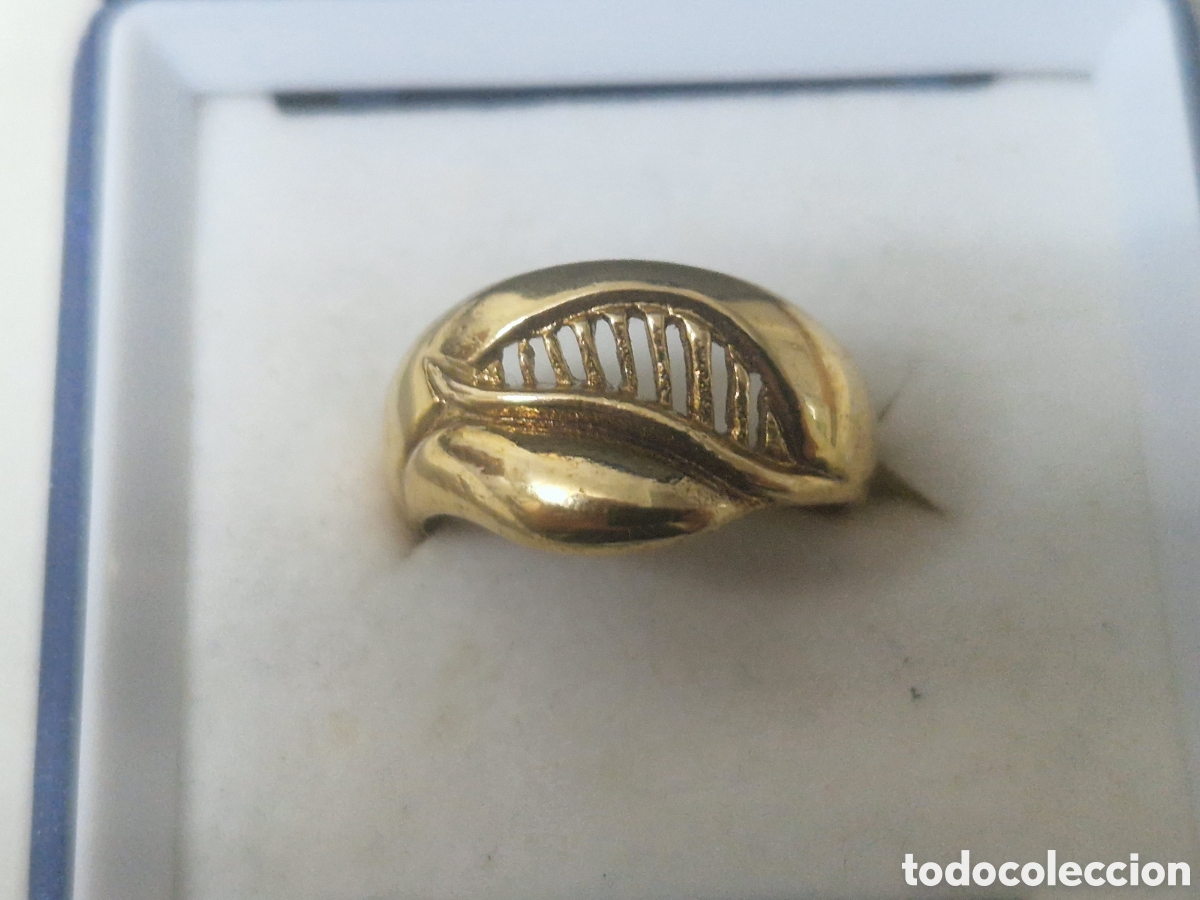 Joyeria: BONITO ANILLO PLATA DORADA CONTRASTRES - Foto 7