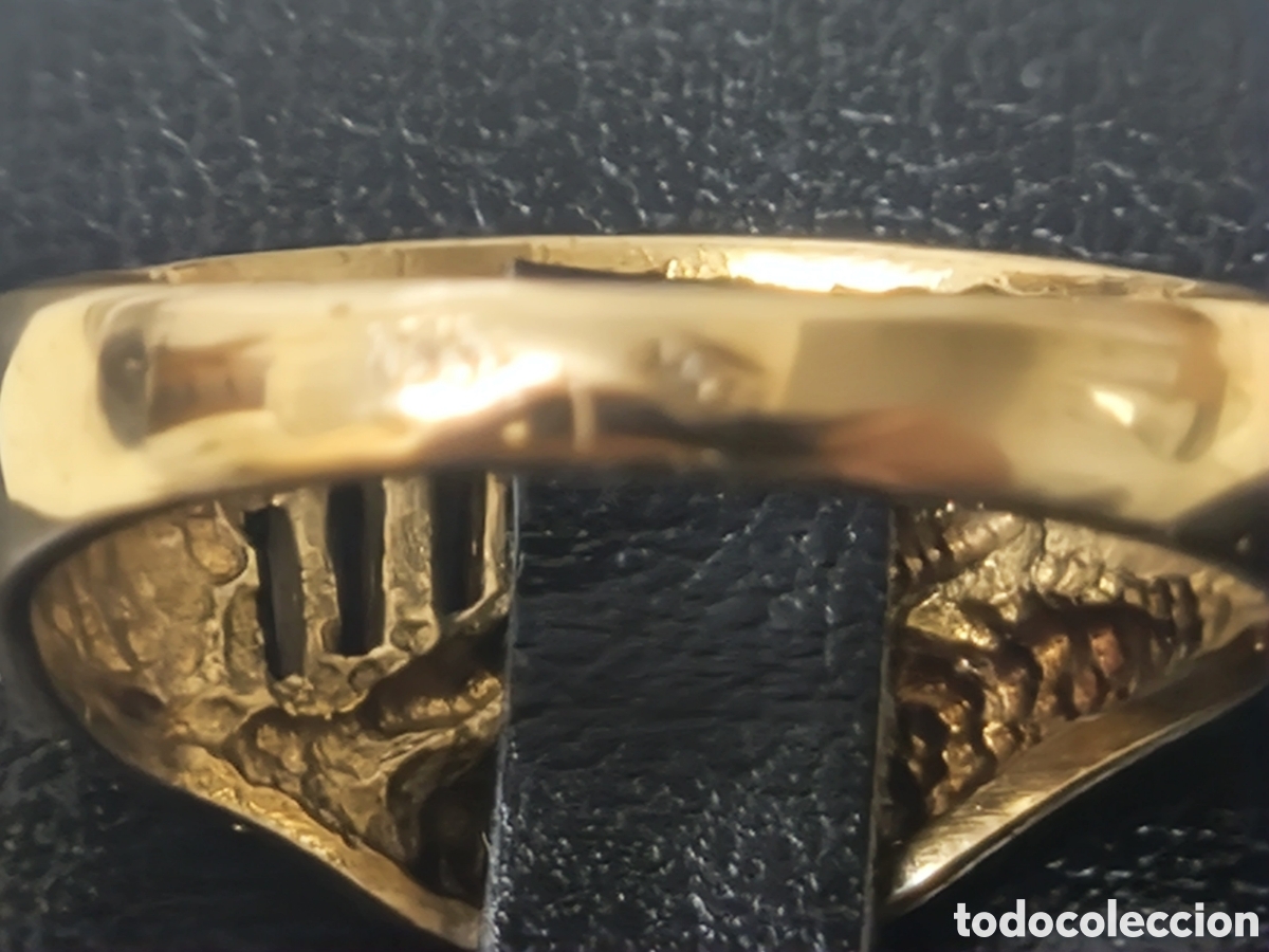 Joyeria: BONITO ANILLO PLATA DORADA CONTRASTRES - Foto 8