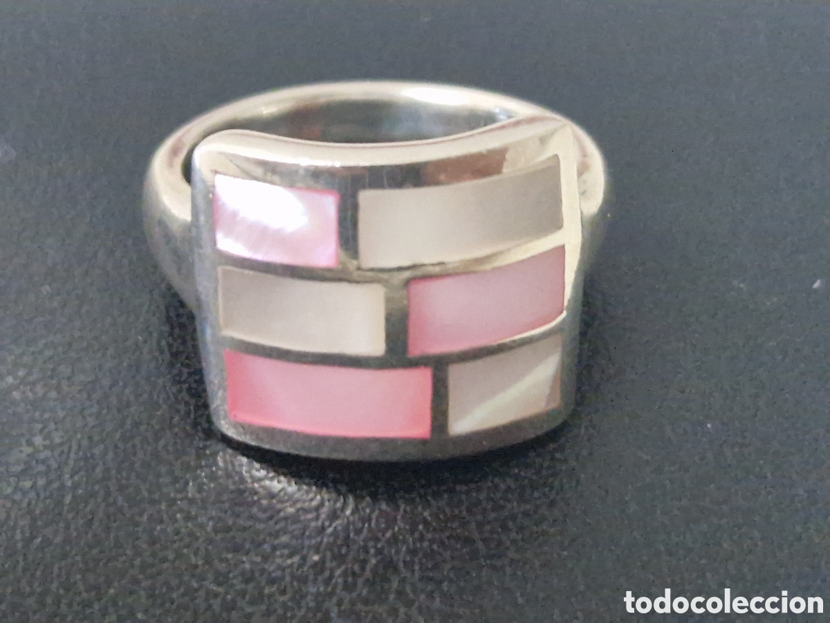 Joyeria: ANILLO DE PLATA Y NACAR NUEVO - Foto 5