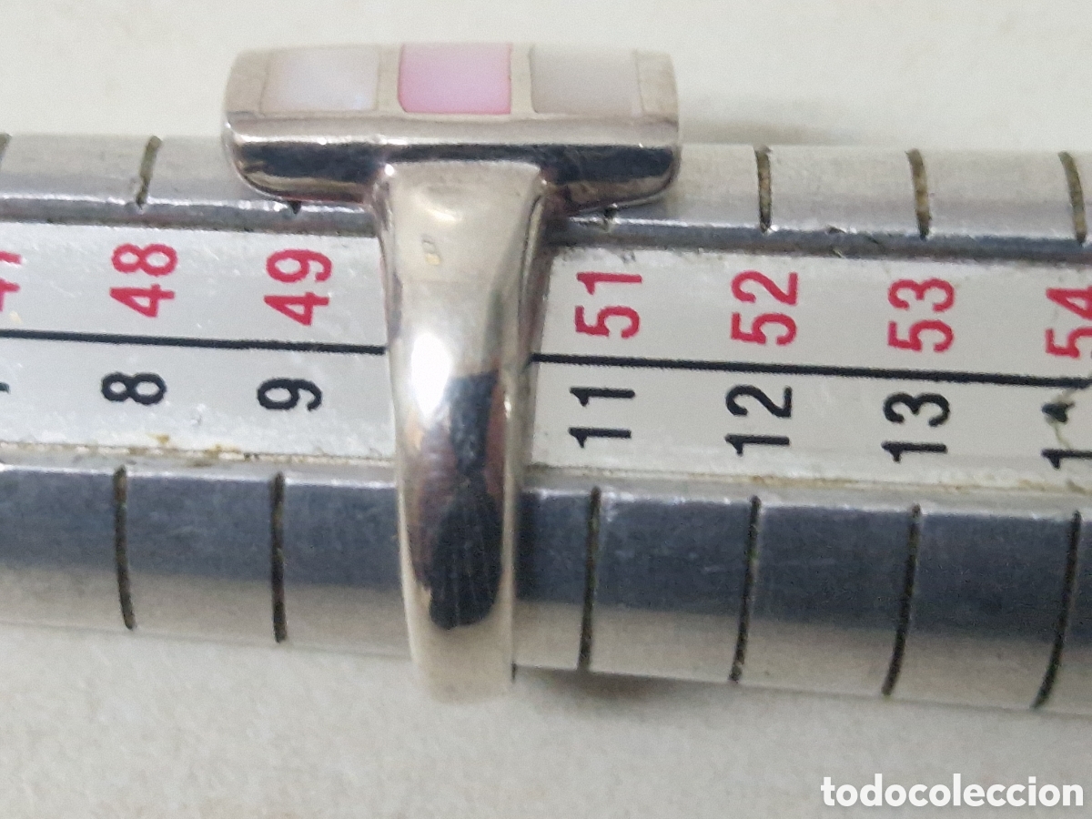 Joyeria: ANILLO DE PLATA Y NACAR NUEVO - Foto 6