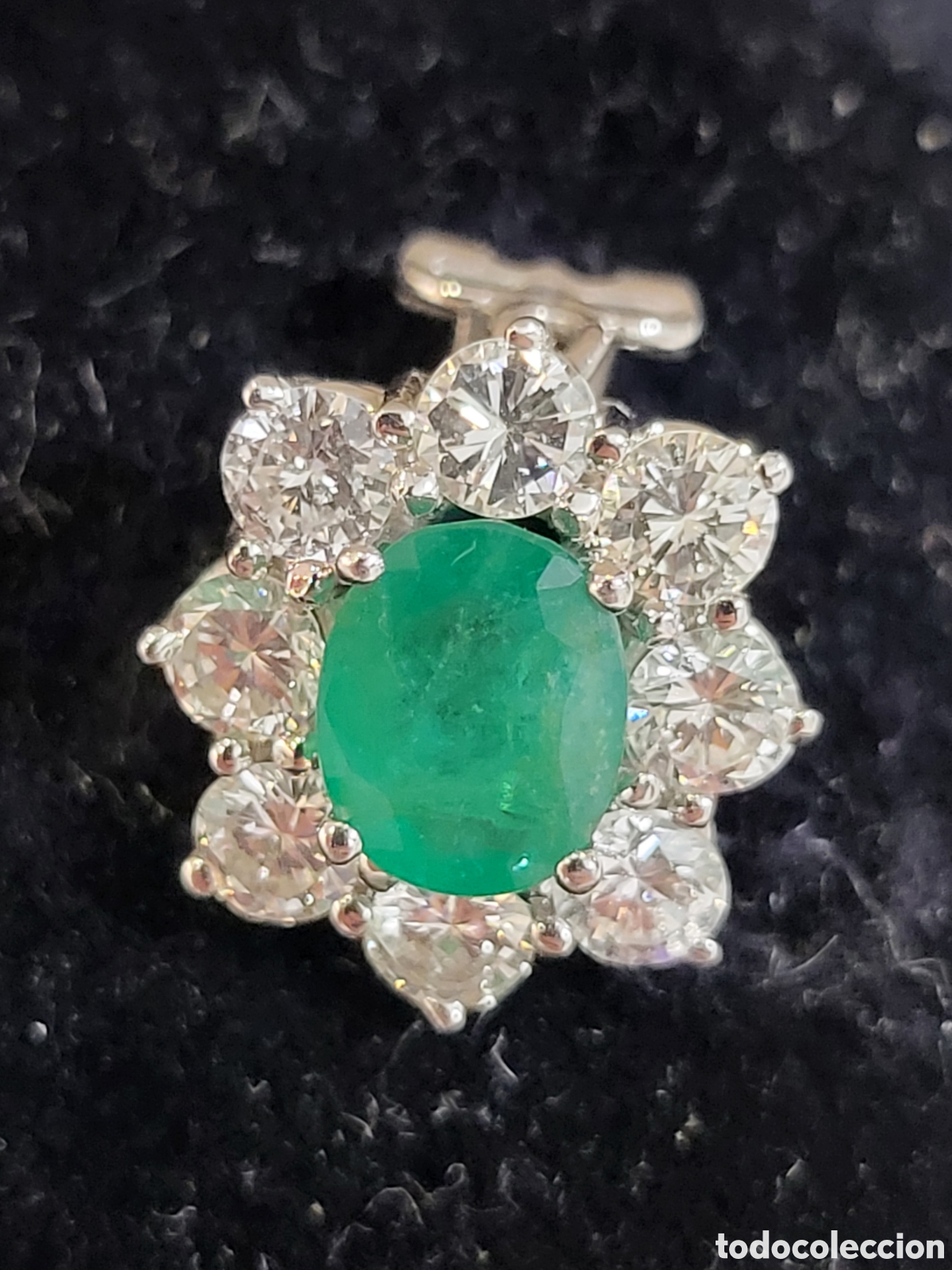 Joyeria: Anillo y pendiente - diamantes y esmeralda - Foto 7