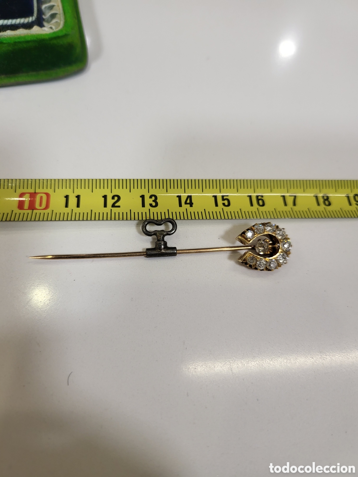 Joyeria: Alfiler de corbata con parte m&oacute;vil 120 a&ntilde;os - Foto 2
