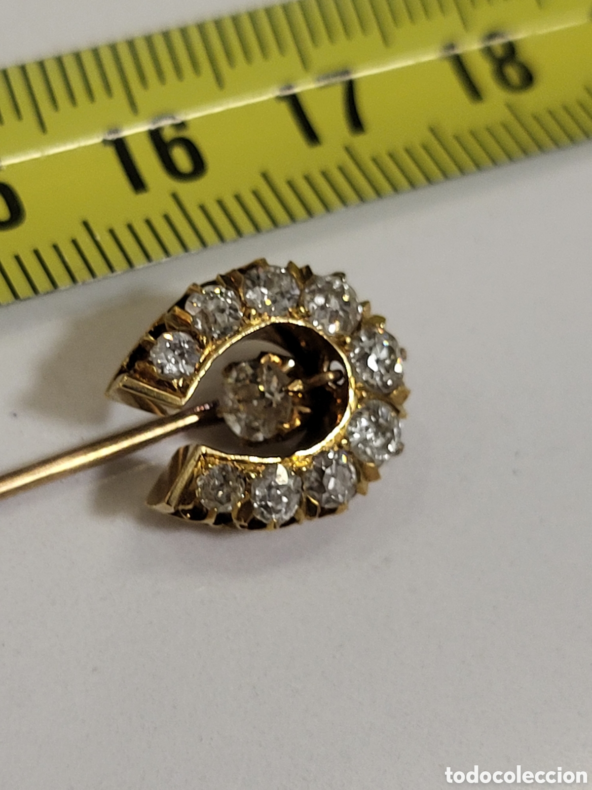 Joyeria: Alfiler de corbata con parte m&oacute;vil 120 a&ntilde;os - Foto 3