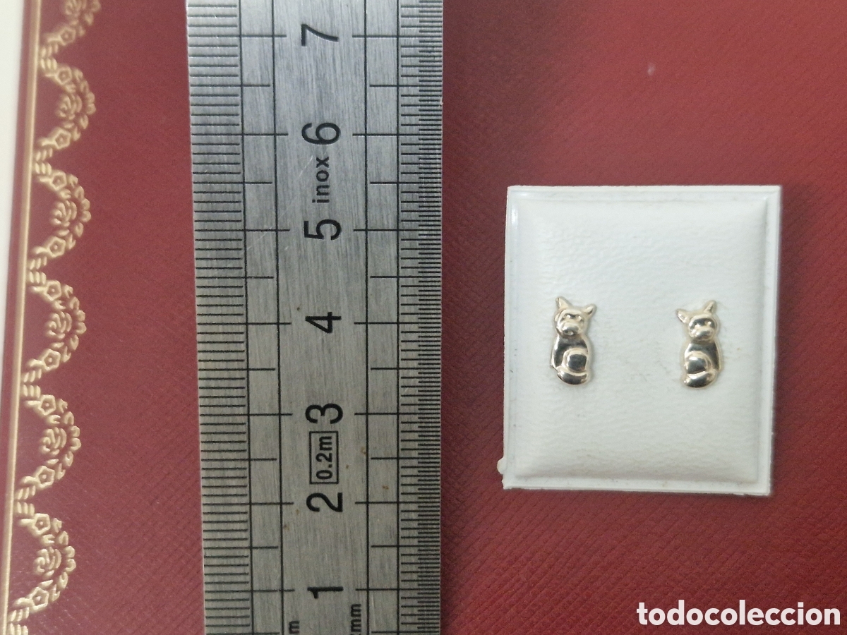 Joyeria: PENDIENTES PLATA DE LEY GATOS - Foto 2